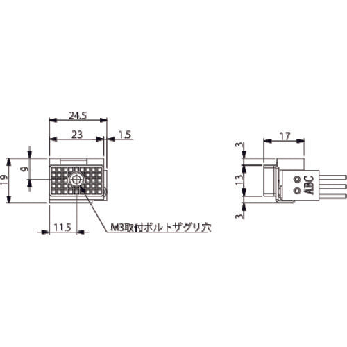 アインツ　当板・角型・ＳＷ付・マイクロミニ　L1131-100-0　1個