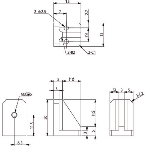 アインツ　９０度フラットＡ　N01871-101　1個