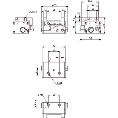 アインツ　平行チャック・複動・１０ＳＴ　HC1-10-C1　1 個