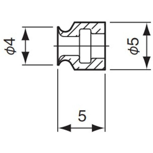 アインツ　吸着パット・埋込式・マイクロ・茶　VAPH-4M　1 個