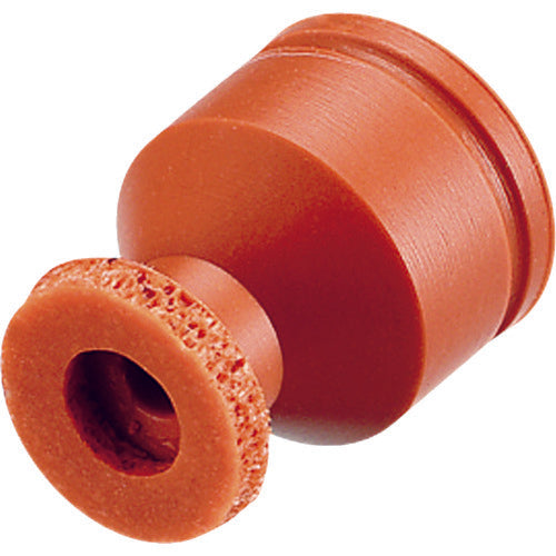 Einz Suction Pad with Sponge, Silicone, Brown VAPH-8C-SP 1 pc