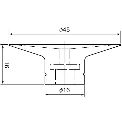 아인츠 흡착 패드・매립식・실리콘・차 패드 외경 45mm VAPH-45C 1개