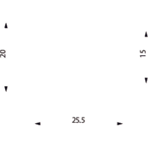 아인츠 흡착 패드・자바라・실리콘・차 VAPH-20C-3 1개