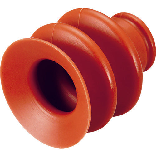 Einz Suction Pad, Bellows, Silicone, Brown VAPH-30C-3 1 pc
