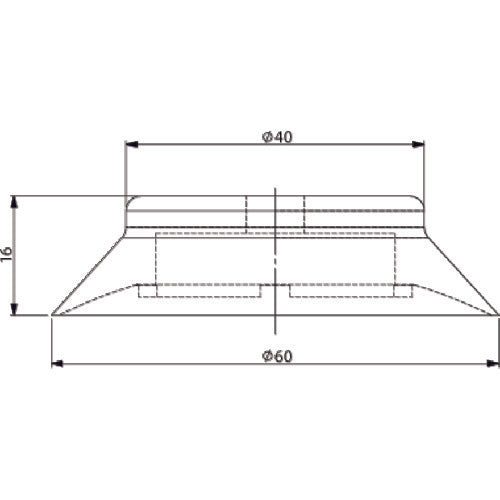 Einz Suction Pad, Cross, Silicone, Brown VAPH-15C-1 1 pc