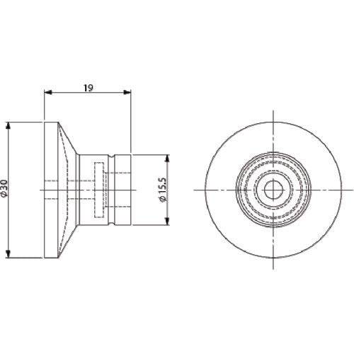 アインツ　吸着パッド・スポンジ付・シリコン・茶　VAPH-30C-SP　1 個
