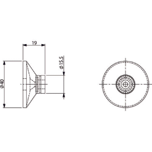 アインツ　吸着パッド・スポンジ付・シリコン・茶　VAPH-40C-SP　1 個