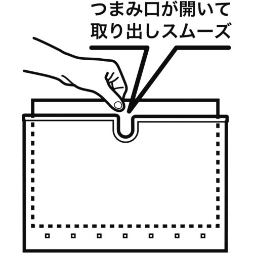 ＴＲＵＳＣＯ　ポケットホルダー　マグネット付　白　PKHM-W　1個