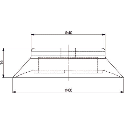 Einz Adsorption Pad, Screw-Mounted, Nitrile, Green VAPN-60F 1 pc