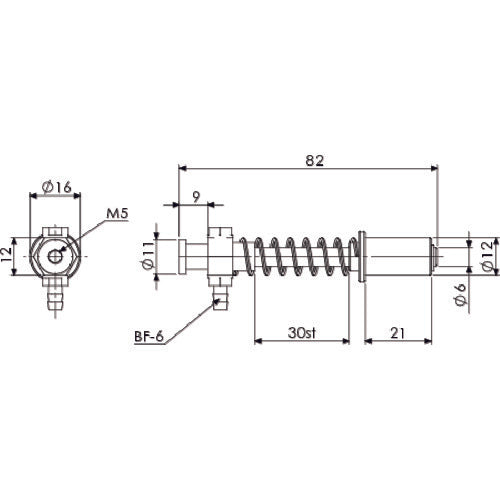 Einz Suction Fittings Small VFIL1-S-30-P12 1 pc