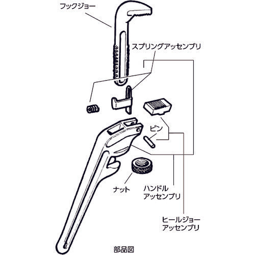 ＲＩＤＧＩＤ　ハンドル　アッセンブリー　Ｆ／Ｅ−１２ＨＤ　31485　1PK