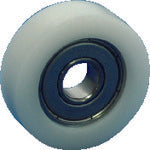 TRUSCO Resin Bearing E Series Flat Type Shaft Hole Outer Diameter 15mm TEFH1504 1 pc