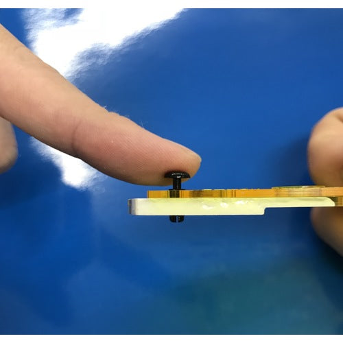 TRUSCO Push Rivet, Plate Thickness 1.0-2.0mm, Hole Diameter 3.1Φ, Length 3.5, Black, 50 Pieces, TPR3035-BK, 1 Bag