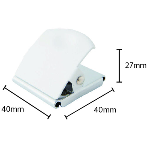 ミツヤ　マグネットクリップ　アルマジロ中　白　Ｍ２４８０５　MCA-M-WH　1個