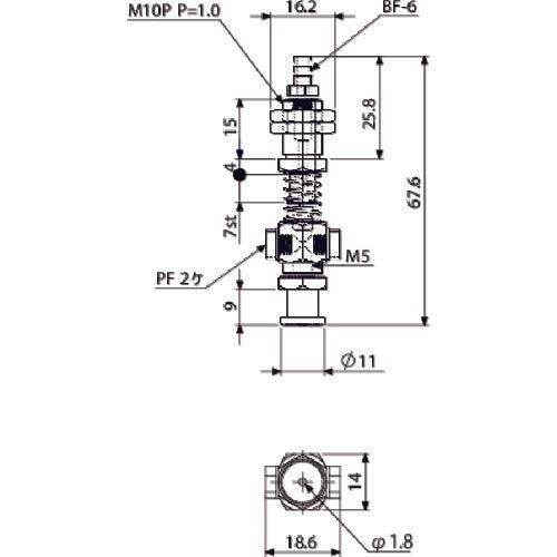 Einz Suction bracket, non-rotating, for small VFILB2-SH 1 piece