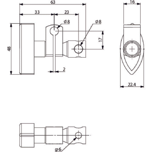 Ainz Clip TMA φ8*φ TMA-CL (8X8) 1 piece
