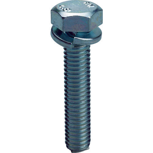 TRUSCO 스프링 와셔 임베디드 육각 볼트 3가 흰색 M6 × 50 16 개 입 Y103-0650 1 PK