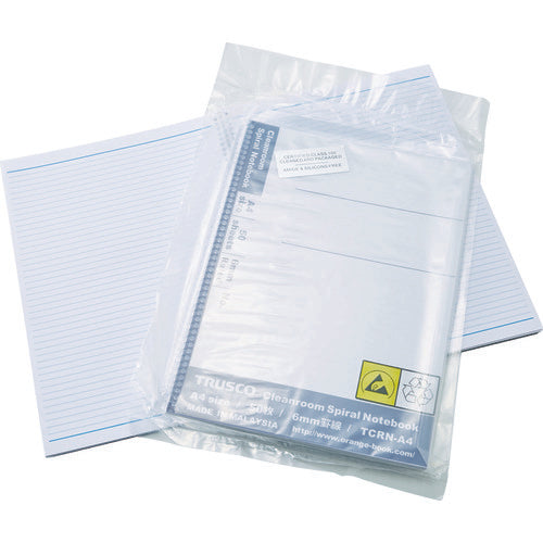 ＴＲＵＳＣＯ　クリーンルーム用リングノート　Ａ４　TCRN-A4　1 冊