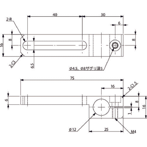 アインツ　スライド４０ＢＫＴ・Ｔ・φ１２　XL0005-103　1 個
