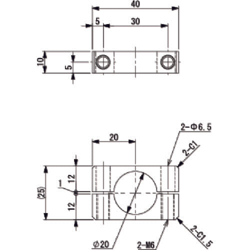 アインツ　スライドＢＫＴ・φ２０　N01863-205　1個