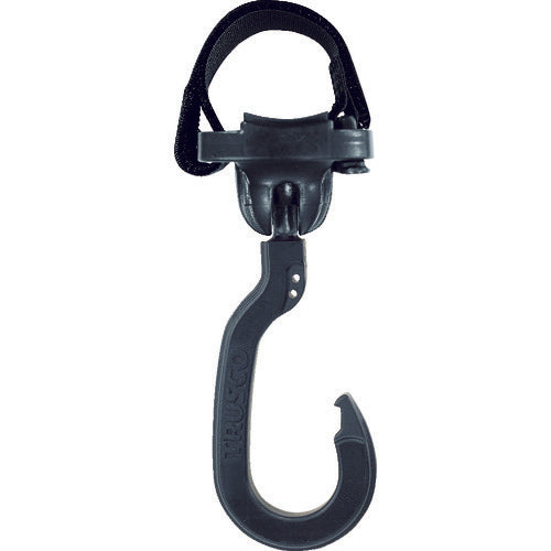 ＴＲＵＳＣＯ　ベルトで止めるフック　自在式フック　１９ｃｍベルト付き　小　HKJ-190-S　1 個