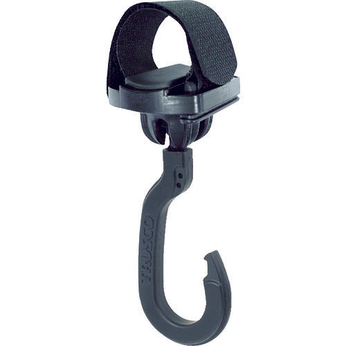 ＴＲＵＳＣＯ　ベルトで止めるフック　自在式フック　１９ｃｍベルト付き　小　HKJ-190-S　1 個