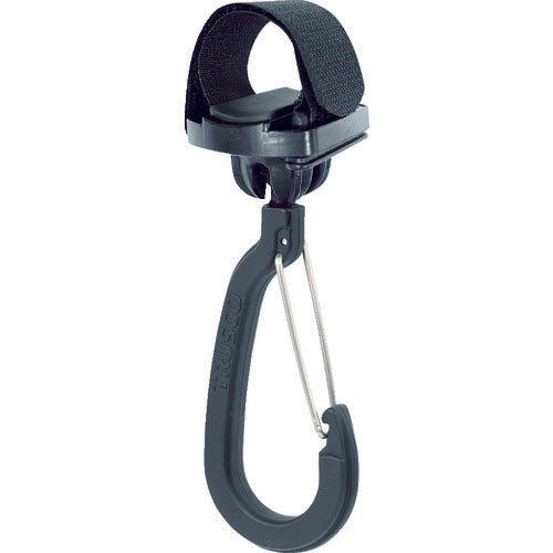 ＴＲＵＳＣＯ　ベルトで止めるフック　自在式外れ止め付きフック　１９ｃｍベルト付き　大　HKLJ-190-L　1 個