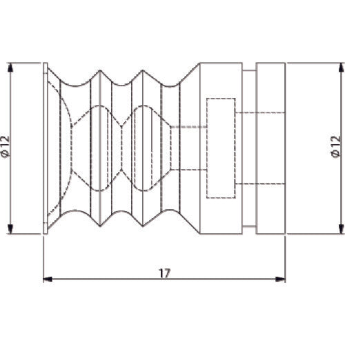 Einz Robot Hand Parts Suction Pad, Free, Urethane, Milky White VAPU-12C-2 1 pc