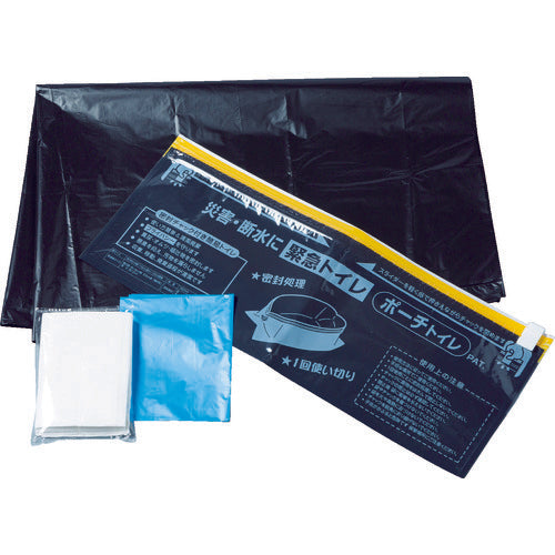 TRUSCCO 운반 휴대 화장실 대・소겸용 3회분 세트입 KTOIDS-3S 1S