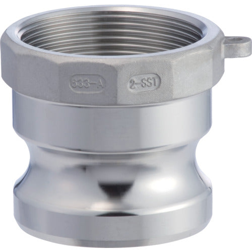 토요쿠스 캠록 어댑터 메니지 스테인리스 633-AB 1/2 인치 SST 633-AB-1/2-SST 1개