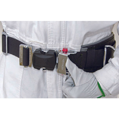 MARVEL Adjustable Work Positioning Belt (One-Touch Buckle) Black with 2 D-rings and 1 V-ring, Curved Type MATX-180WB 1 Piece