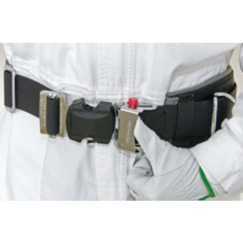 MARVEL Adjustable Work Positioning Belt (One-Touch Buckle) Black with 1 D-Ring and 1 Square Ring MATX-80B 1 Piece