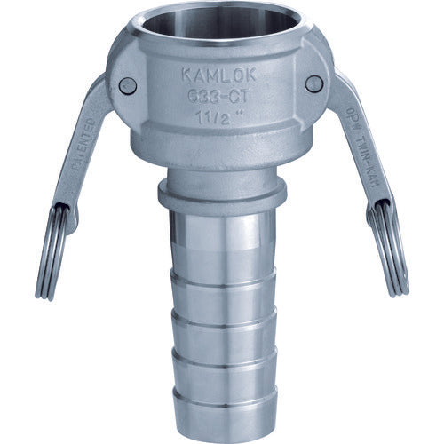 토요쿠스 캠록 커플러 호스 생크(가는) 스테인리스 633-CT 1-1/2 인치 SST 633-CT-1-1/2-SST 1개