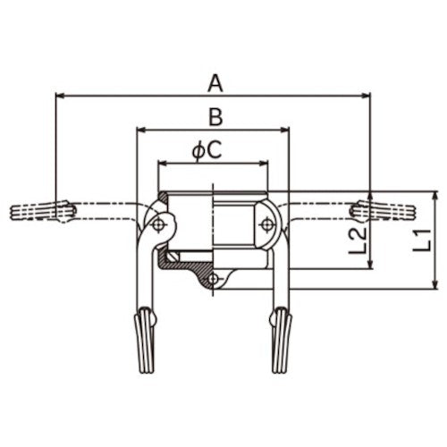 토요쿠스 캠록 커플러 더스트 캡 스테인리스 634-B 1/2&amp;3/4인치 SST 634-B-3/4-SST 1개