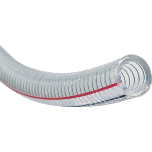 トヨックス　水・油・薬品・エアー用耐圧ホース　トヨスプリングホース　内径１２ｍｍ×外径１８ｍｍ　長さ１００ｍ　ＴＳ−１２−１００　TS-12-100　1 巻