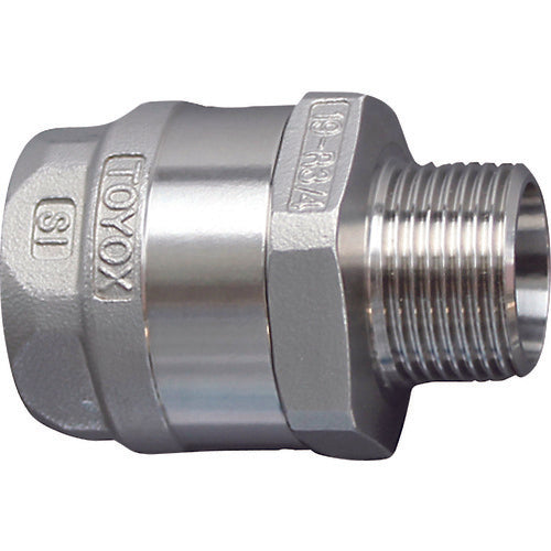 Toyox Hose Fitting (Stainless Steel) Toyo Connector TC3-SS Type Compatible Hose 9mm Fitting Standard R3/8 TC3-SS9-R3/8 TC3-SS9-R3/8 1 pc