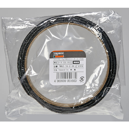 ＴＲＵＳＣＯ　マジックテープ［［Ｒ下］］ＴＭＳＤシリーズ　ループのみ　１６ｍｍ×１ｍ　黒　TMSD-16-2-BK　1 巻