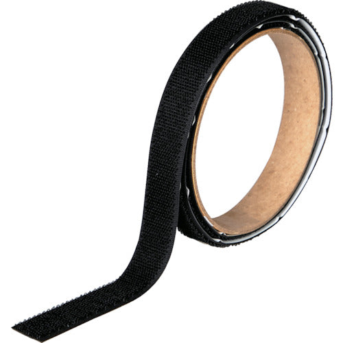 ＴＲＵＳＣＯ　マジックテープ［［Ｒ下］］ＴＭＳＤシリズループのみ２０ｍｍＸ１ｍ黒　TMSD-20-2-BK　1 巻
