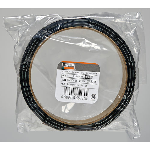 ＴＲＵＳＣＯ　マジックテープ［［Ｒ下］］ＴＭＳＤシリズループのみ２５ｍｍＸ１ｍ黒　TMSD-25-2-BK　1 巻