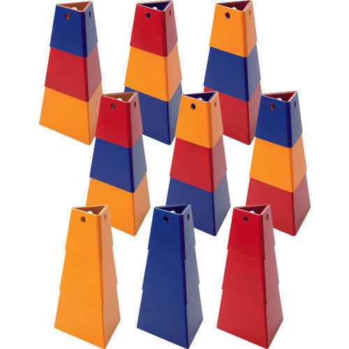 TRUSCO Identification Trio Cone Large Red 3PCL-R 1 piece