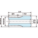 KG 후드 콘택트 블루 POM 기어 시리즈 평기어 톱니수 14 형상 K2 S50BP14K-0803