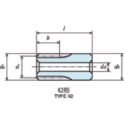 KG 후드 콘택트 블루 POM 기어 시리즈 평기어 톱니수 14 형상 K2 S80BP14K-0703