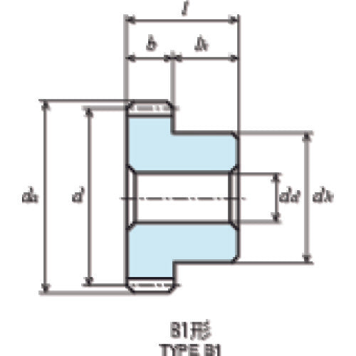 KG 후드 콘택트 블루 POM 기어 시리즈 평 기어 톱니 수 72 형상 B1 S80BP72B-0505
