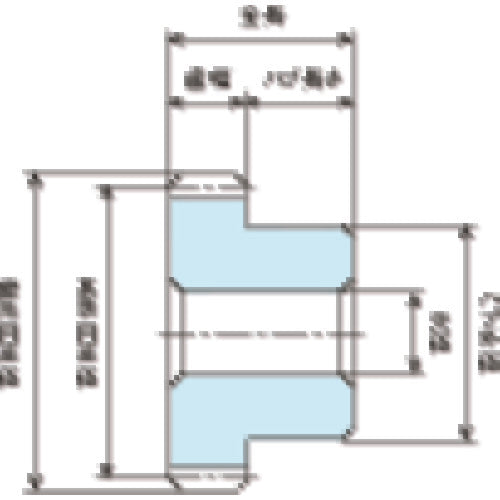 ＫＧ　フードコンタクト　青ＰＯＭ　ギヤシリーズ　平歯車　歯数１２　形状Ｂ１　S1BP12B-1004　1個