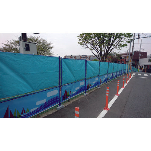 TRUSCO [Sold out and discontinued] Nagomimi Fence Sheet Width 0.9m x Length 1.7m Turquoise Blue TNGM-0917FS-B 1 sheet