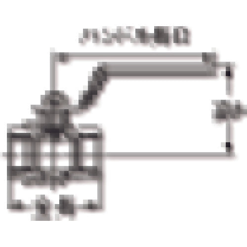 オンダ製作所　黄銅ボールバルブ　ＦＦ２型（フルボアコンパクト）　Ｒｃ１／４　FF2-08　1 個