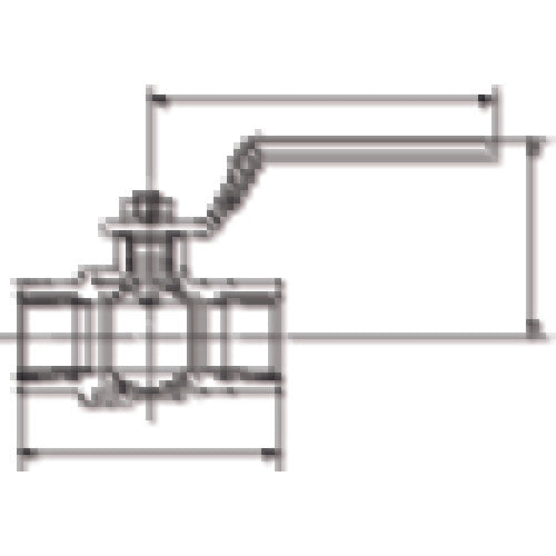 オンダ製作所　黄銅ボールバルブ　ＦＦ型（フルボア）　Ｒｃ３／８　レバーハンドル　FF-10　1 個