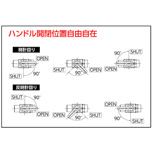 온다 제작소 프리볼 M3형 R1/2 × R1/2 M3-15 1개