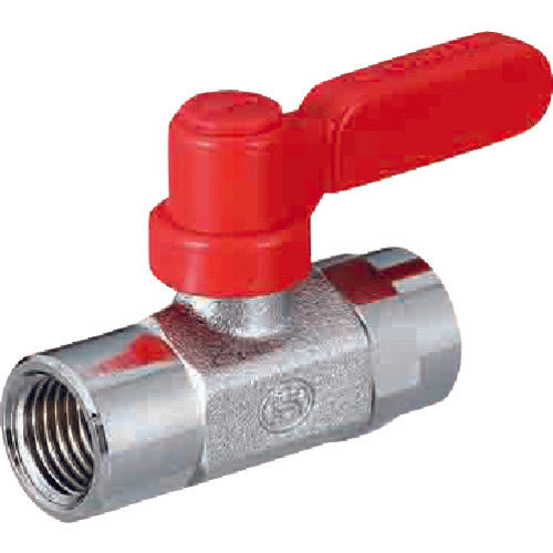 オンダ製作所　ボールバルブ　フリーボールＭ１型Ｒタイプ（ロングハンドル）　Ｒｃ１／４　×　Ｒｃ１／４　M1-08MLR　1個