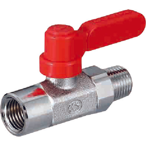 オンダ製作所　ボールバルブ　フリーボールＭ２型Ｒタイプ（ロングハンドル）　Ｒｃ１／８　×　Ｒ１／８　M2-06MLR　1個